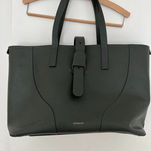 Senreve "Voya" Tote in Forest Green